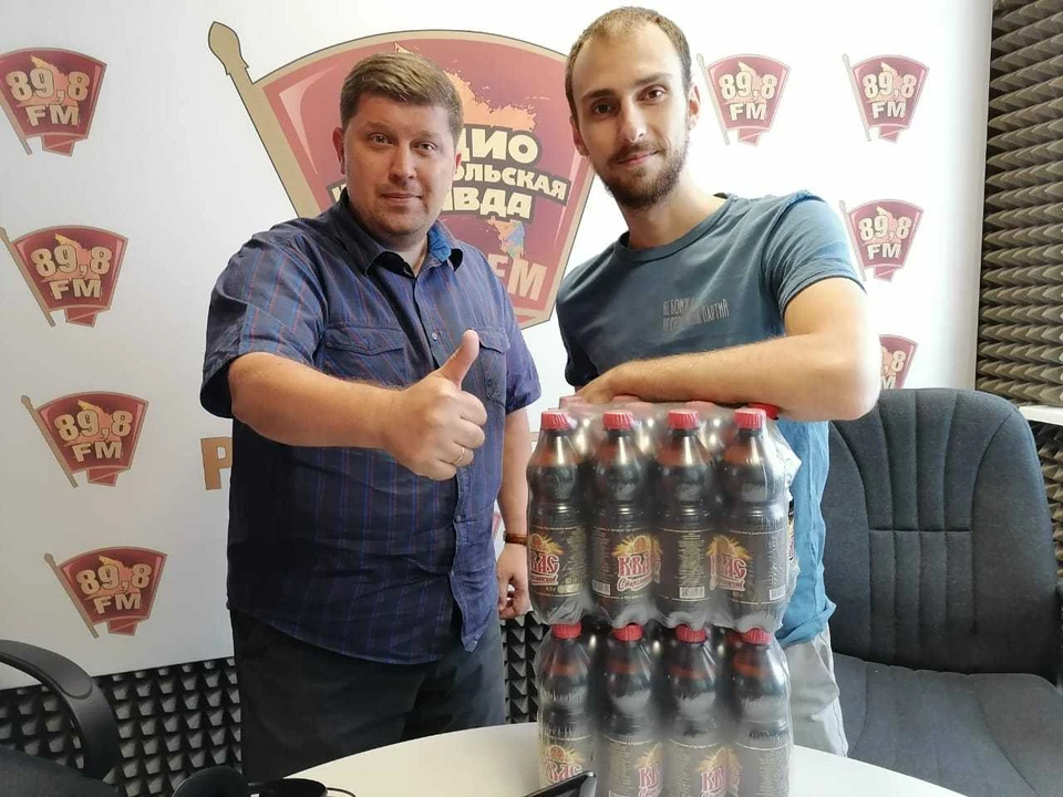 Сергей выиграл две упаковки кваса! Фото: "КП-Ростов"