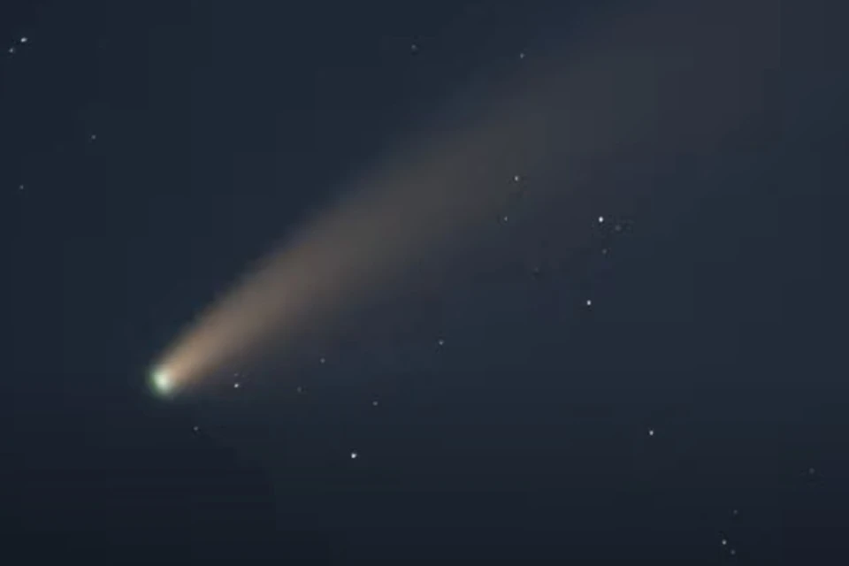 Комету можно увидеть в следующий раз через 5 тысяч лет. Кадр видео.
