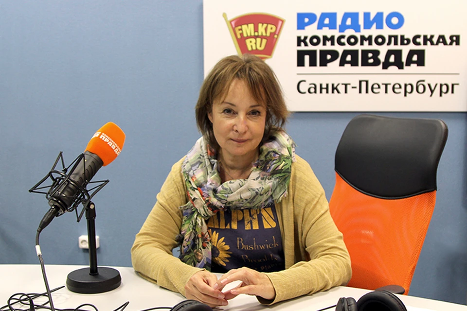 Анна Алексахина в студии радио «Комсомольская Правда в Петербурге», 92.0 FM