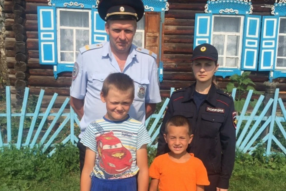 В Красноярском крае двух пропавших детей отыскали через два часа. Фото: пресс-служба полиции