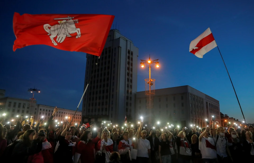 Массовая акция протеста в центре Минска завершилась без задержаний