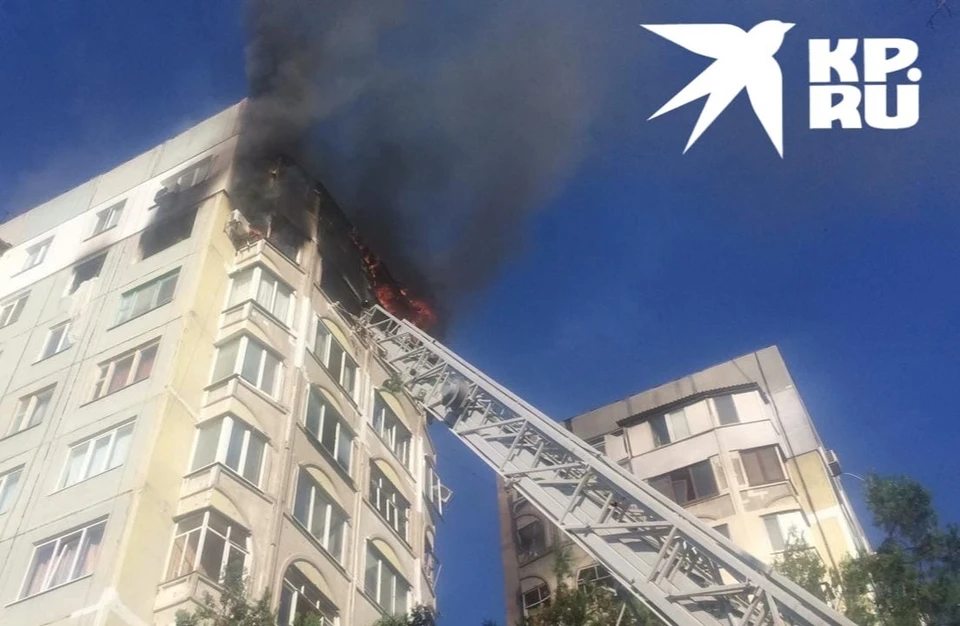 Пожар от взрыва газа произошел в доме на улице Кипова.