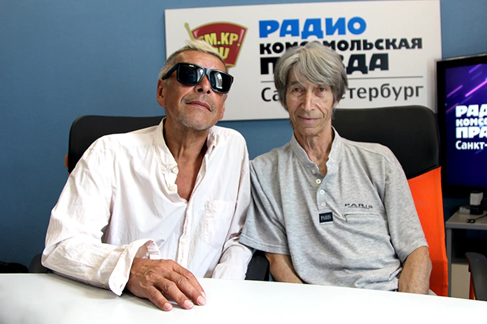 Александр Донских и Владимир Леви в студии радио «Комсомольская правда в Петербурге» на 92.0 FM