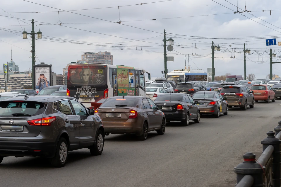 Обзор пробок на утро 7 сентября 2020 года в Санкт-Петербурге