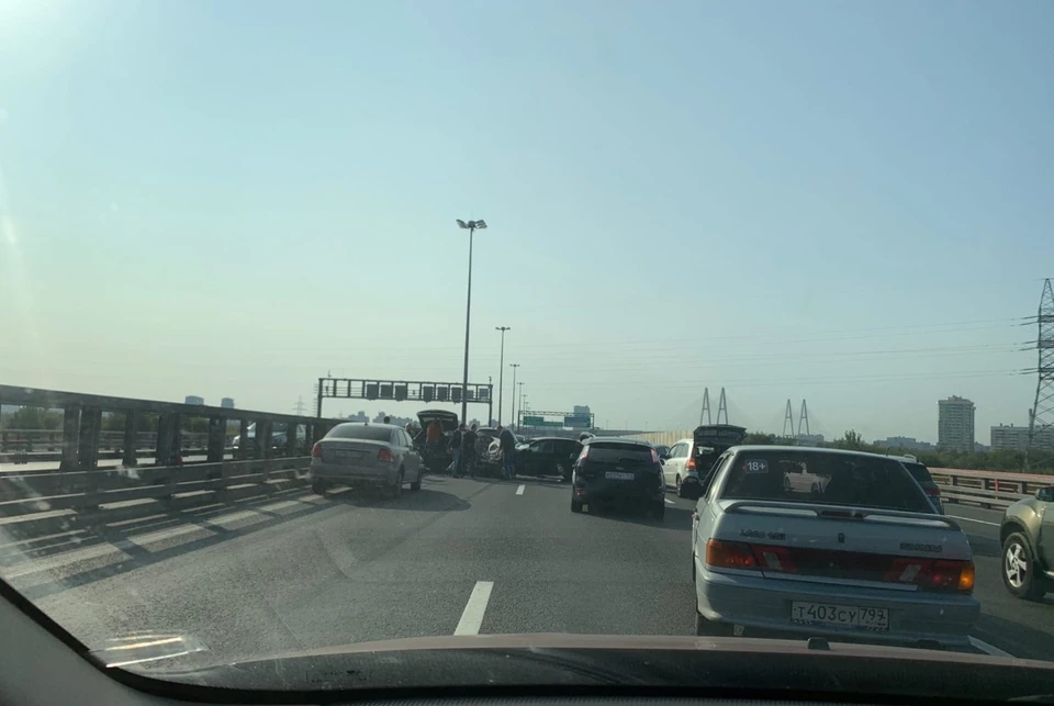 В аварии пострадала женщина Фото: ДТП и ЧП Петербурга