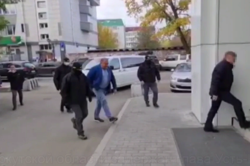 Появилось видео задержания главы Усть-Кута Александра Душина. Фото: СУ СК России по Иркутской области