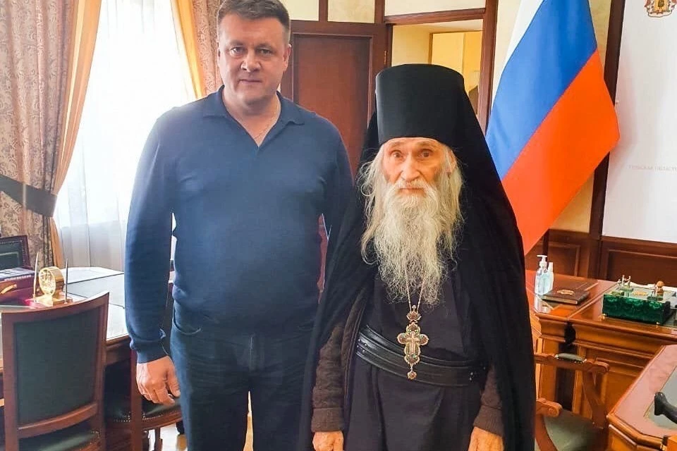 Николай Любимов с духовником патриарха Кирилла.