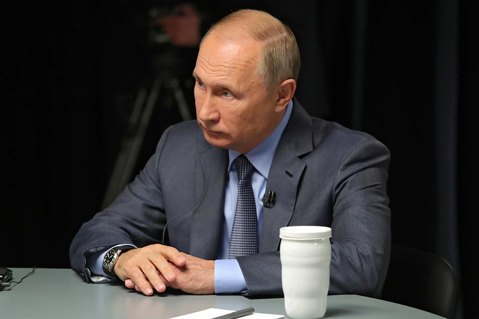 Президент дал интервью в рамках проекта "20 вопросов Путину". Фото: Михаил Климентьев/ТАСС