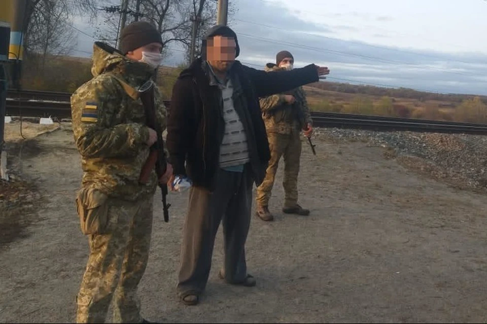 Украина граница мужчины