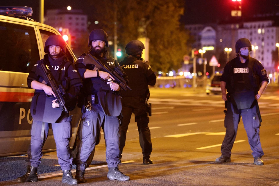 Этой ночью несколько вооруженных человек открыли стрельбу в разных районах австрийской столицы