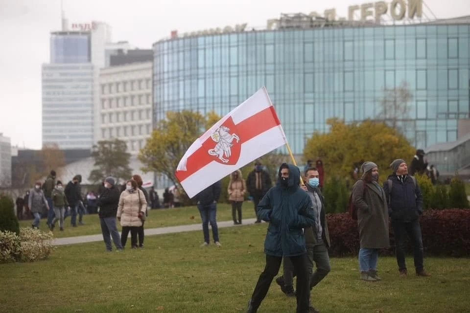 Белорусские протестующие выходят на марши каждое воскресенье. Фото: Иван ИВАНОВ