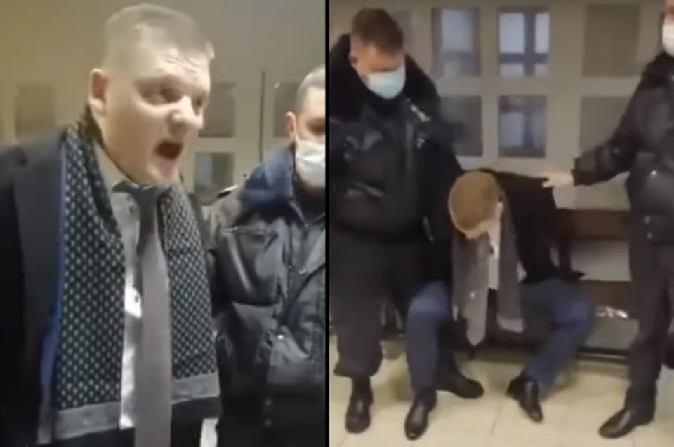 Видео с пьяным подполковником ФСИН, устроившим дебош в полицейском участке, попало в Сеть. Фото: СОЦСЕТИ