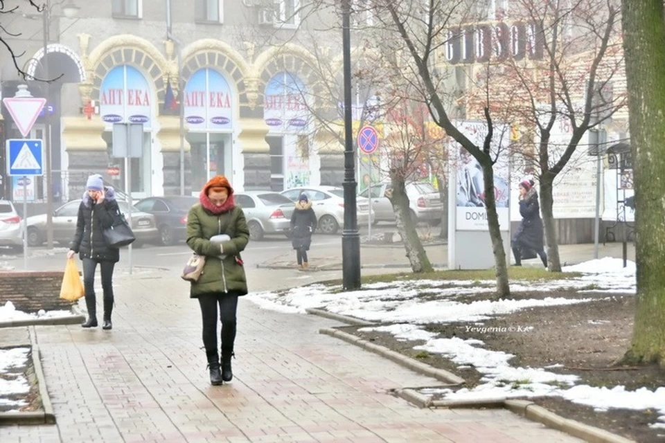 Сильный ветер делает ощутимым даже небольшой мороз. Фото: Евгении Ка