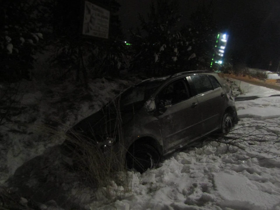 Пьяный водитель вылетел в кювет в Ижевске