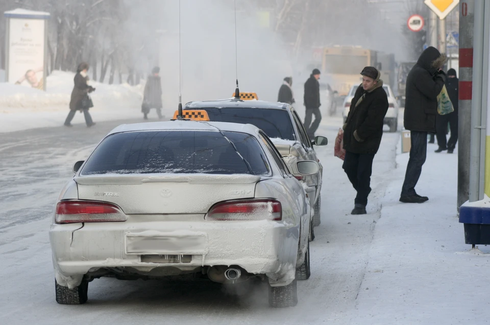 Из-за аномальных морозов в Кемерове резко подорожало такси