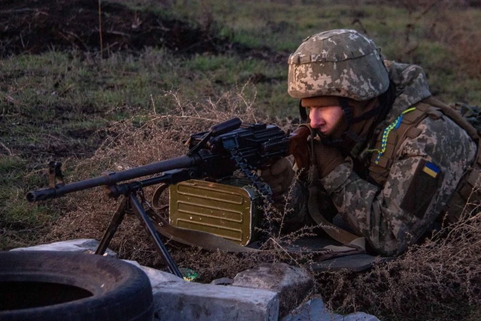 1 января украинские военные применяли только стрелковое оружие. Фото: Пресс-центр штаба ООС