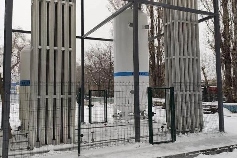 В ковидном госпитале построили кислородную станцию. Фото из Инстаграм Романа Бусаргина