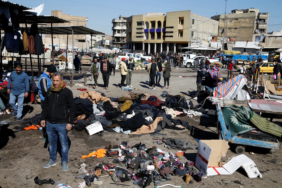 Число жертв двойного теракта в центре Багдада возросло до 21