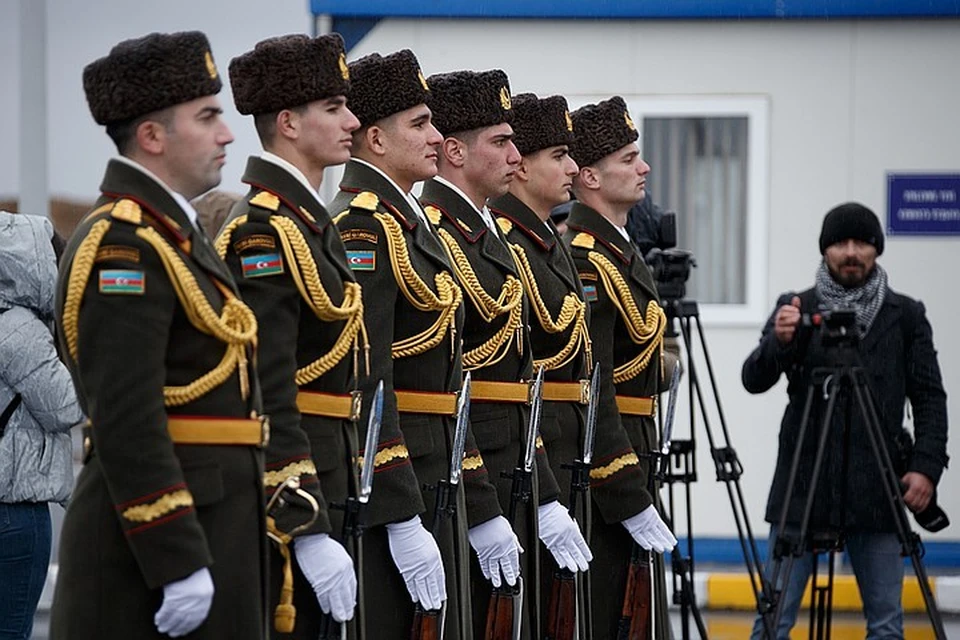 Церемония открытия Совместного российско-турецкого центра по контролю за прекращением огня в Карабахе