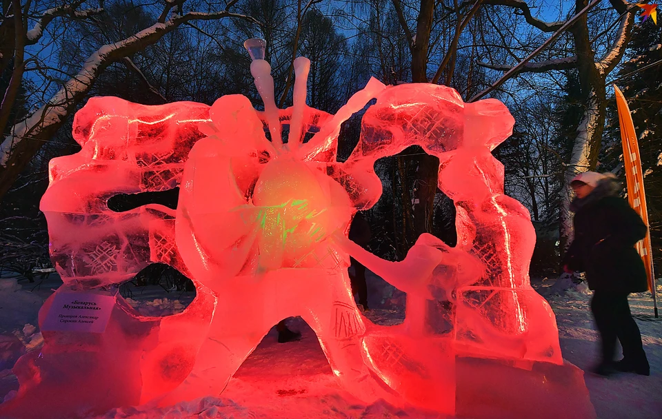 Фестиваль ледяных скульптур проводит столичный Ботанический сад.
