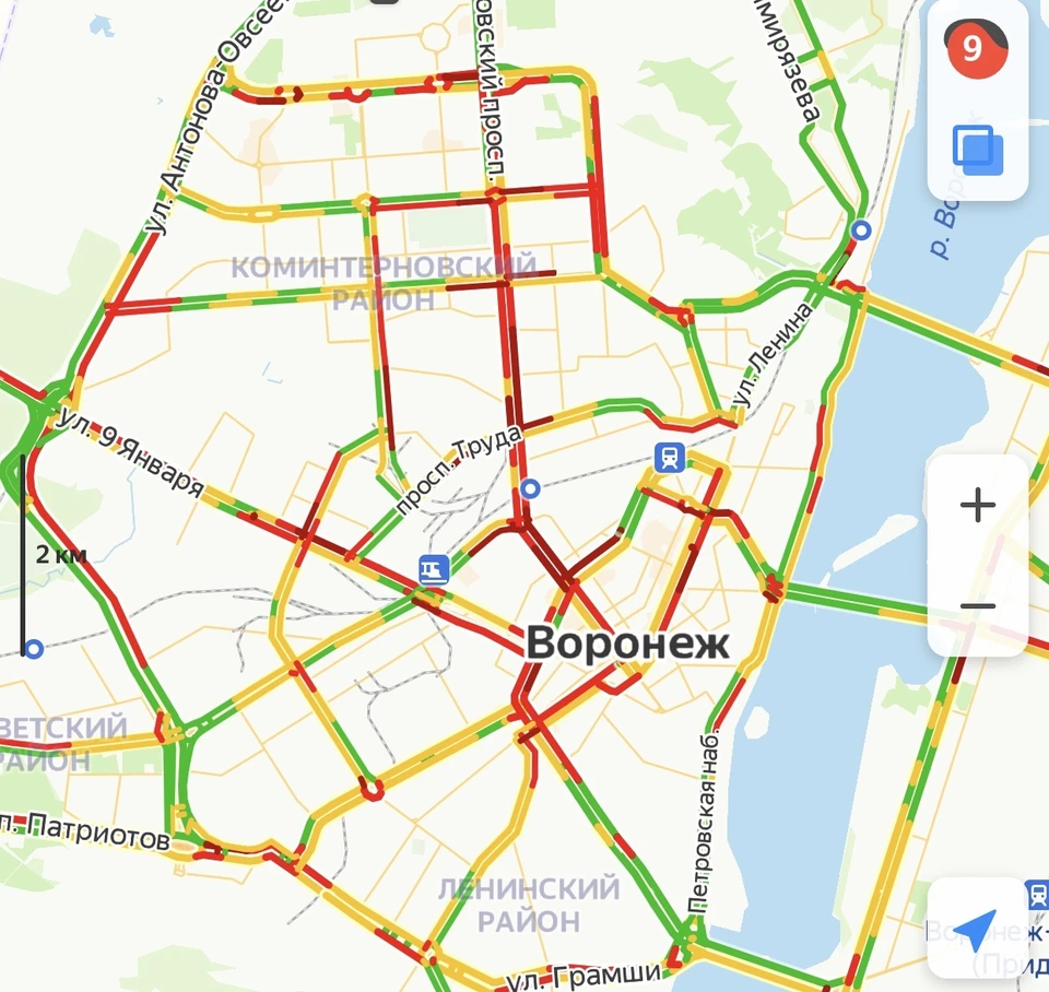 Карта пробок воронеж сейчас. Пробки 9 баллов. Пробки Воронеж. Яндекс пробки Воронеж. Пробки Воронеж онлайн сейчас.