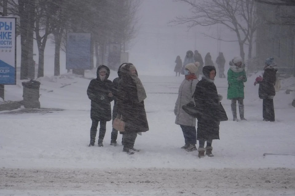 Погода в Хабаровском крае на 17 февраля 2021 года: во всех районах продолжает буйствовать циклон