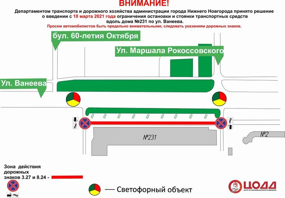 Схема движения. Фото: МКУ «Центр организации дорожного движения».