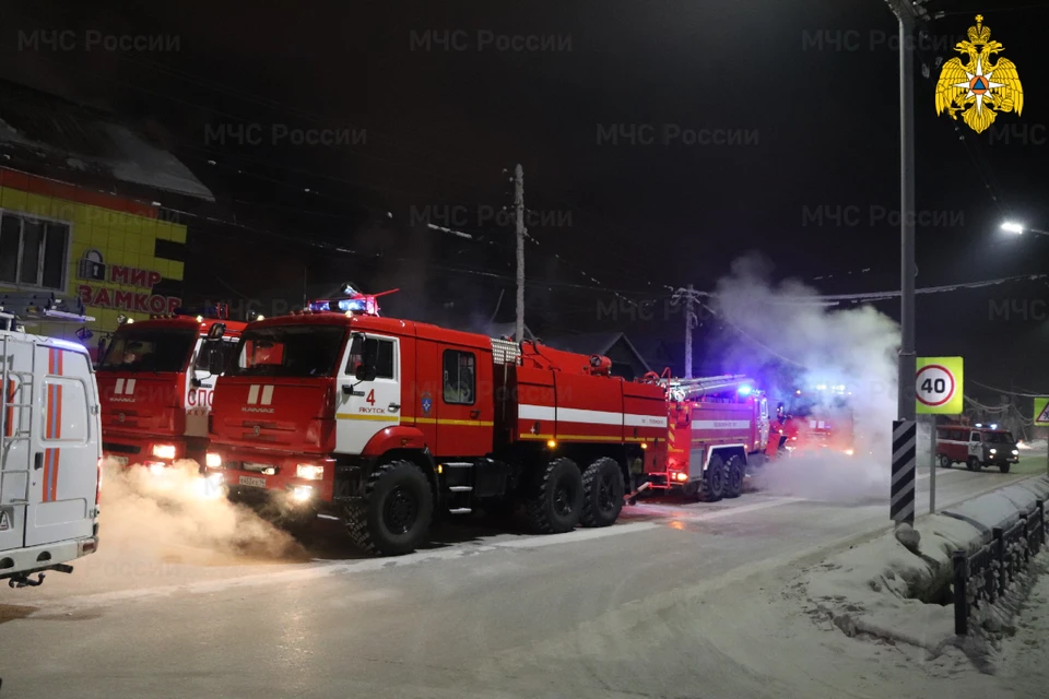 Пожарные уже через 5 минут после вызова были на месте ФОТО: МЧС