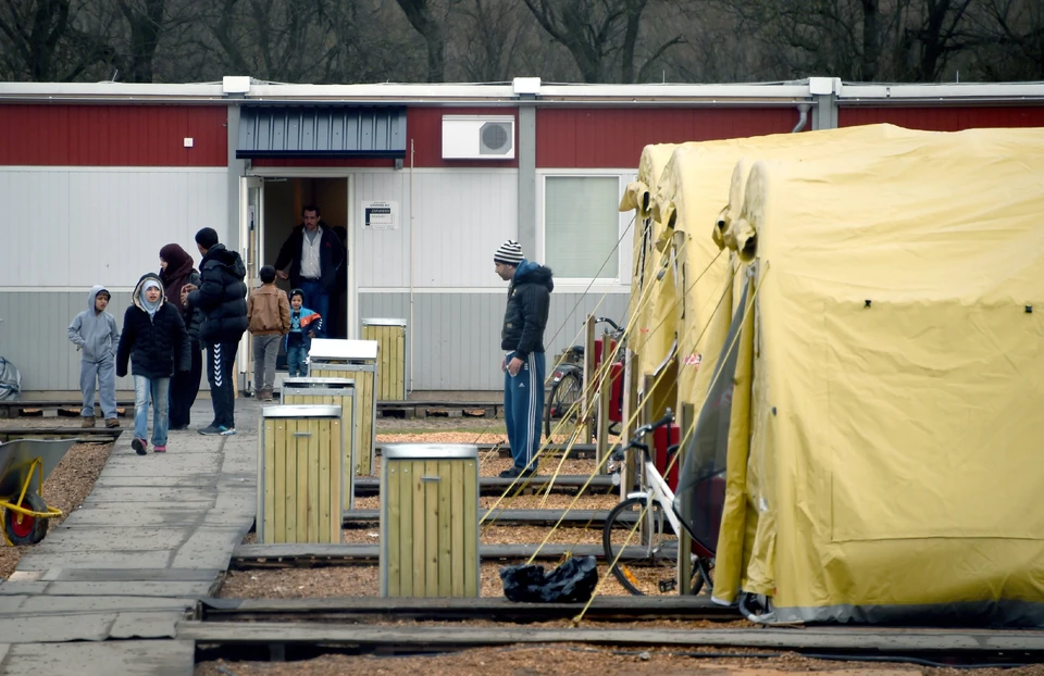 В лагере для сирийских беженцев на юге Дании.