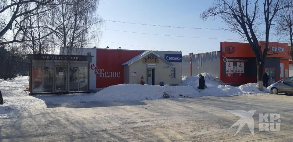 Тот самый пятачок в городе Кораблино, где избили полицейского.