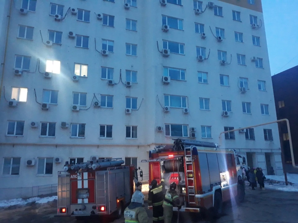 В одном из офисов загорелась мебель Фото: ГУ МЧС по Самарской области
