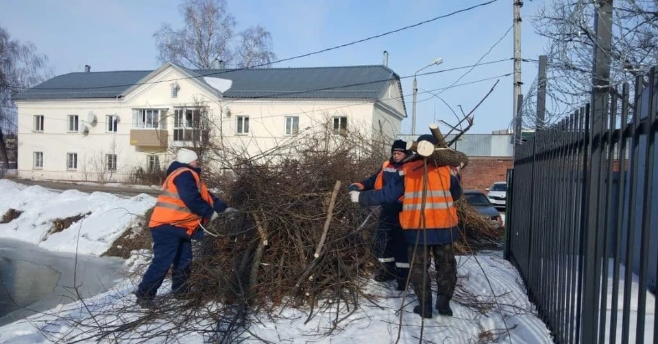 В рамках подготовки к паводку в Туле чистят русла малых рек
