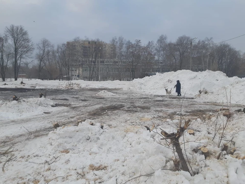 Расчищать площадку. Пустыри Самара.