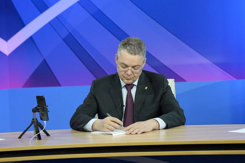 Прямая линия с губернатором Ставрополья 23 марта 2021 года