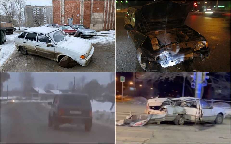 Аварии на дорогах Удмуртии за прошедшую неделю, Фото: 1 отдел УГИБДД, vk.com/chp_dtp_udmurtiya, Yana Anisimova, vk.com/seregovna27