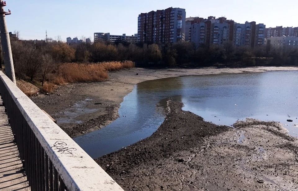 Состояние водоема на 1 апреля.