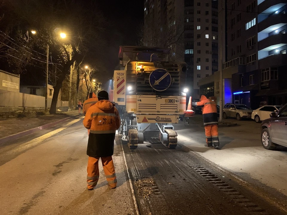 Улицу Луначарского в Самаре реомнтируют