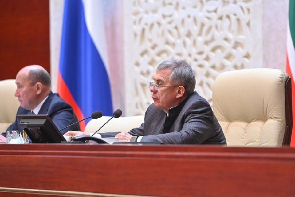 Фото с двадцать первого заседания Государственного Совета Республики Татарстан