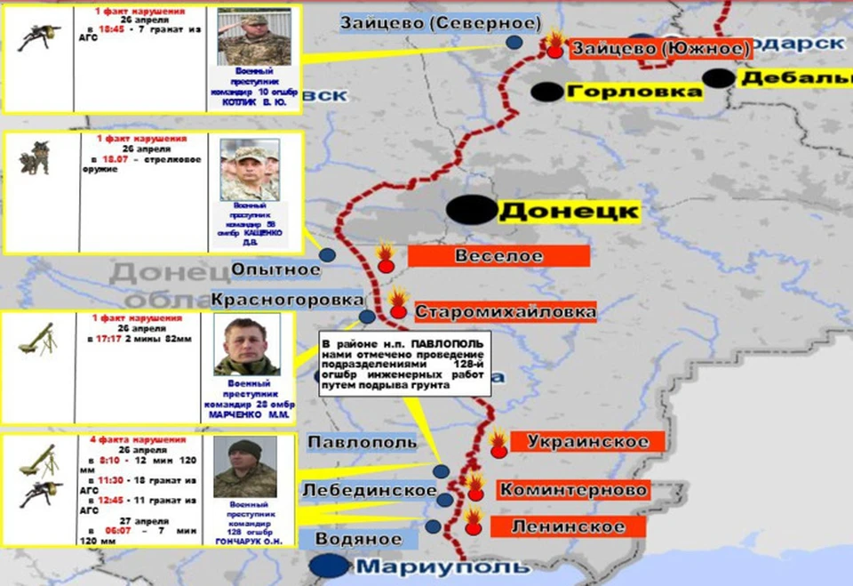 Обстрелы ведутся по всей линии соприкосновения. Фото: УНМ ДНР
