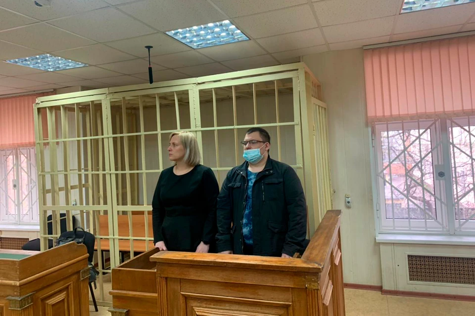 Александр Кобец во время вынесения приговора. Фото пресс-службы Пресненского суда