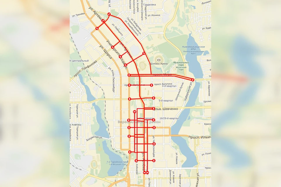 Карта перекрытия дорог чита