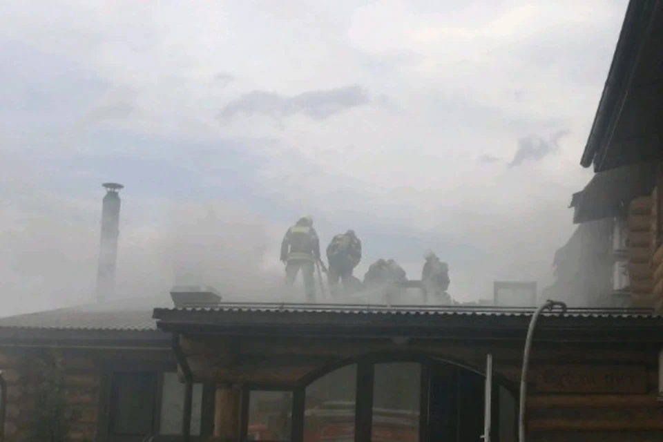 В поселке Толмачево Брянского района ликвидировали возгорание в частной бане «Добрыня».
