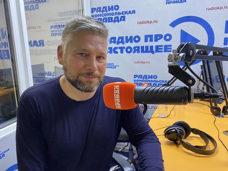 Игорь Люлин в студии радио "КП"-Краснодар"