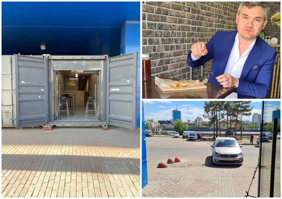 В контейнере, который откроется первым, будут продавать блинчики. Фото: Денис Ни