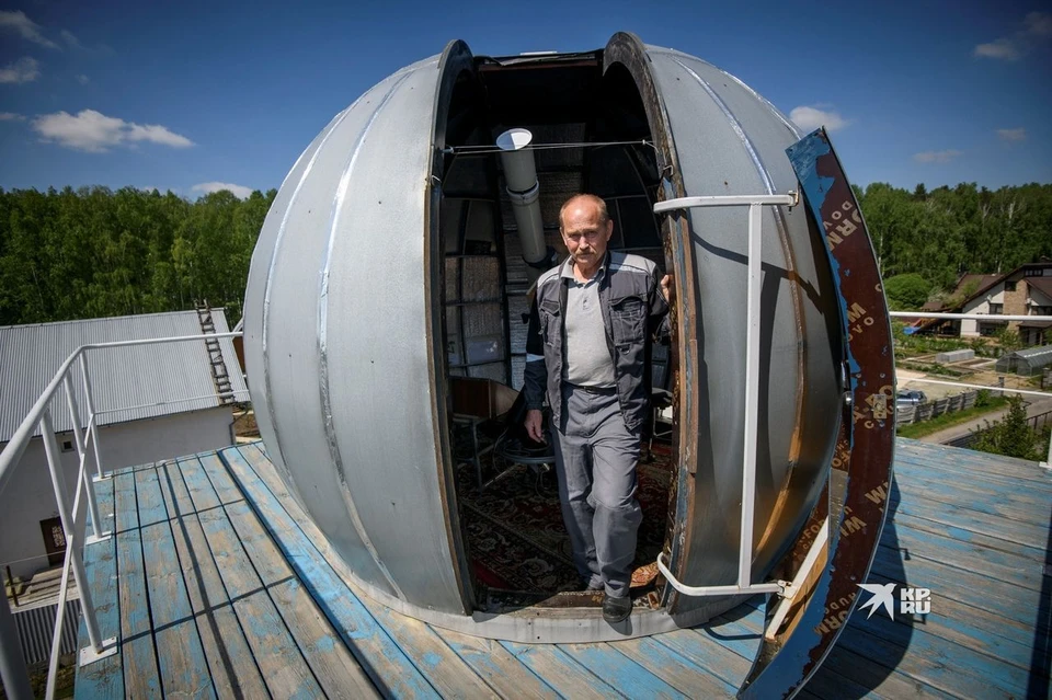 Свою обсерваторию Андрей Летовальцев строил полгода.