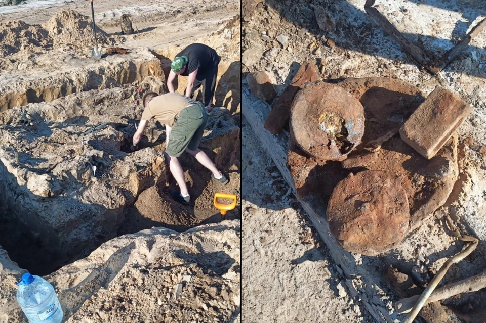 В Ленобласти нашли танк на месте захоронения солдат Красной армии. Фото: пресс-служба правительства ЛО