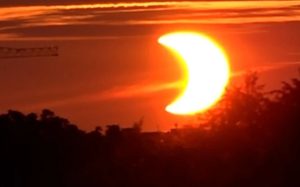 Видео солнечного затмения 10 июня 2021 появилось в сети