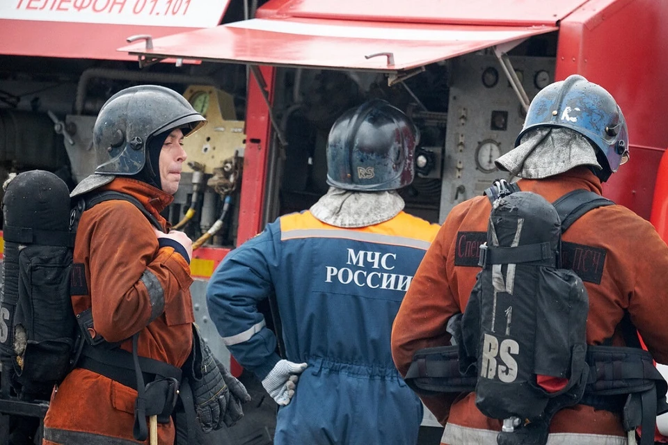 В Красносельском районе Петербурга тушили постельные принадлежности.