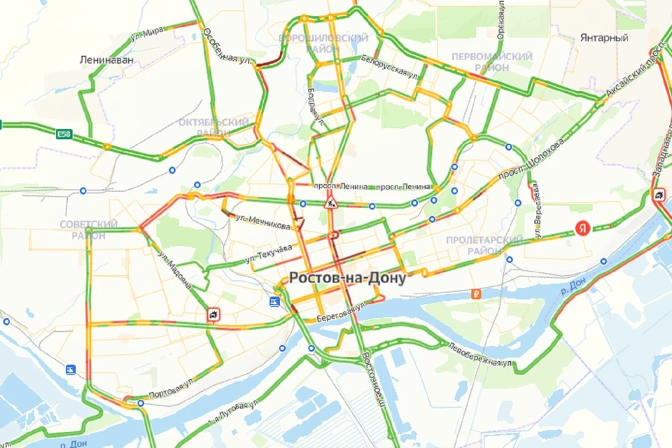 Вечерние пробки в Ростове