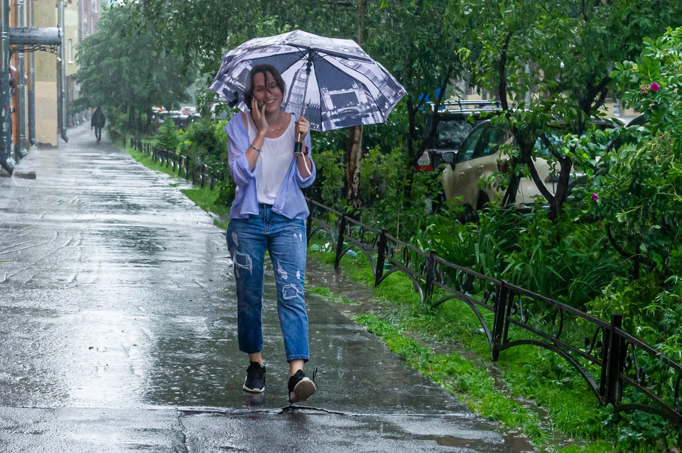 Дождь в Питере. Похолодание и дожди ждут. Прощай жара.